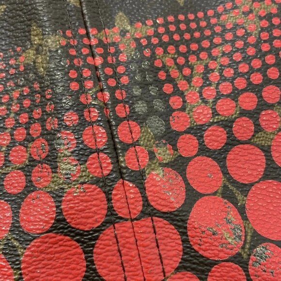 Auth LOUIS VUITTON Neverfull MM M40686 Rouge Louis Vuitton x Yayoi Kusama GI2132 - Picture 5 of 16